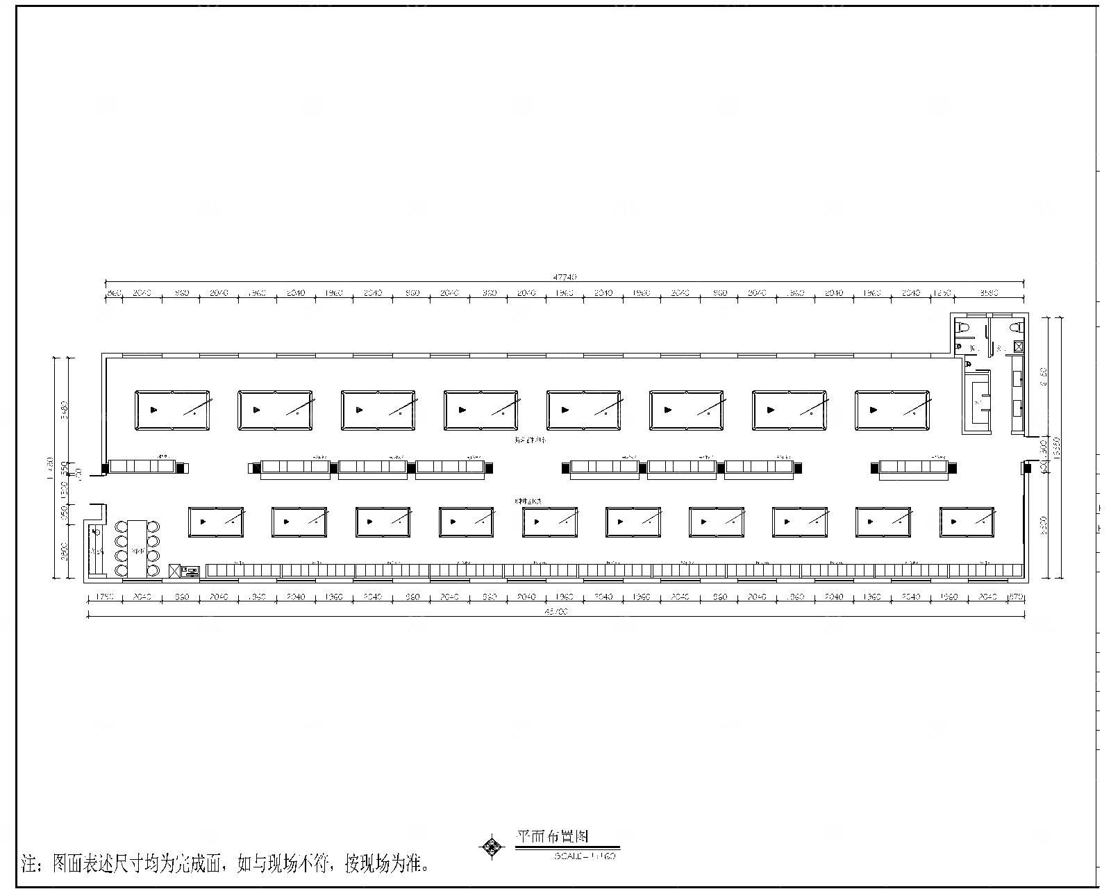 台球俱乐部施工图+效果图