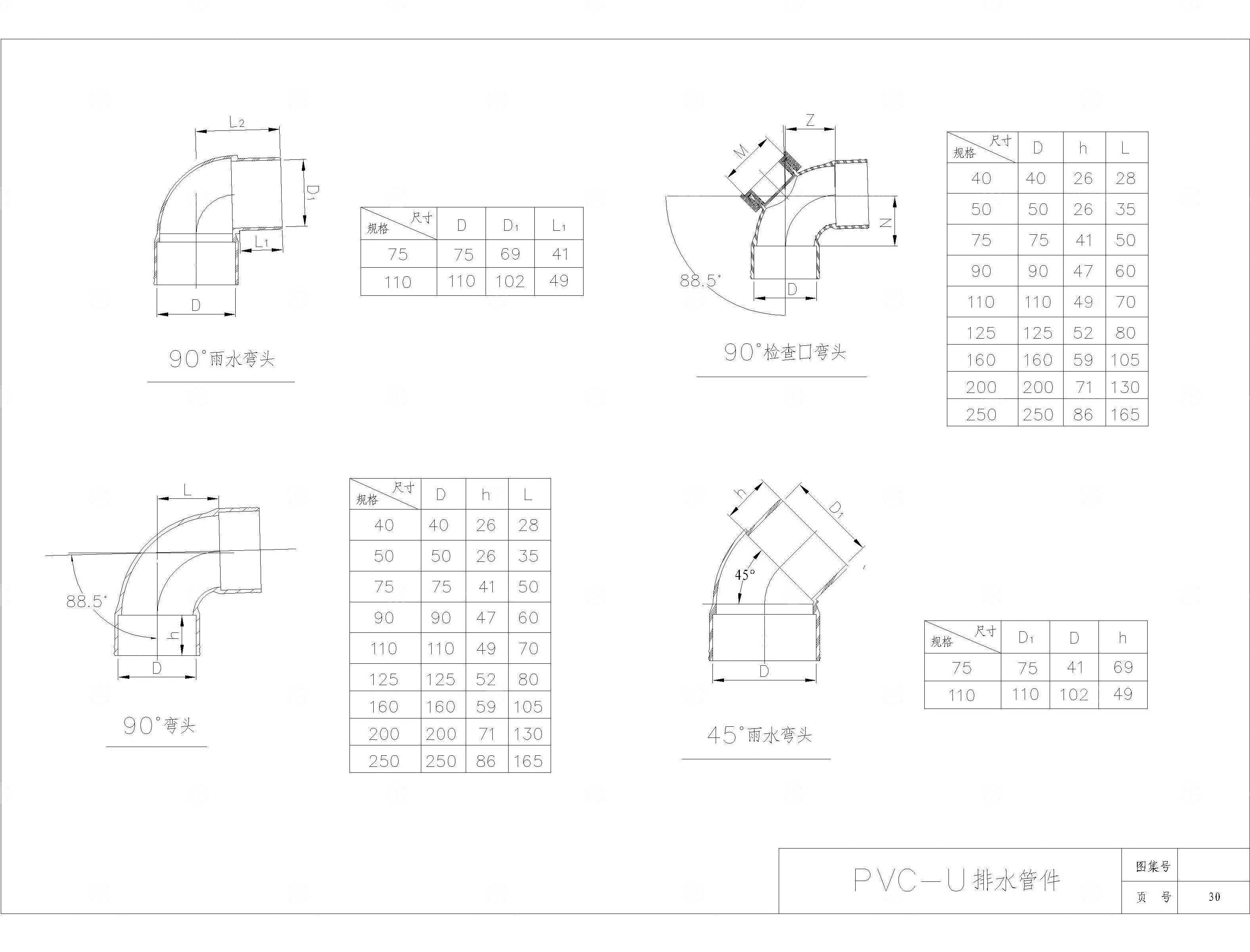 PVC排管件CAD