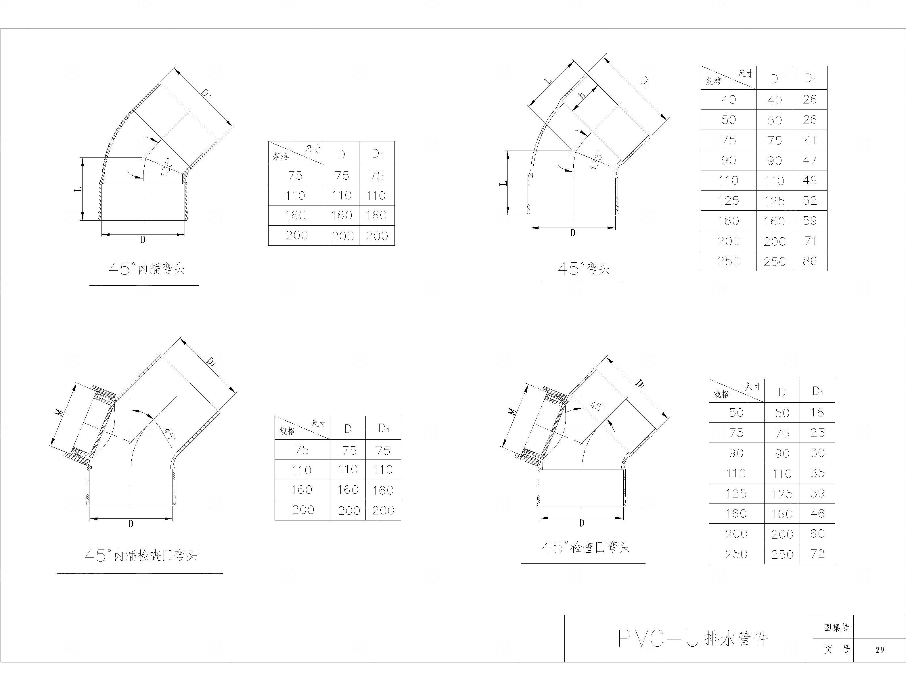 PVC排管件CAD