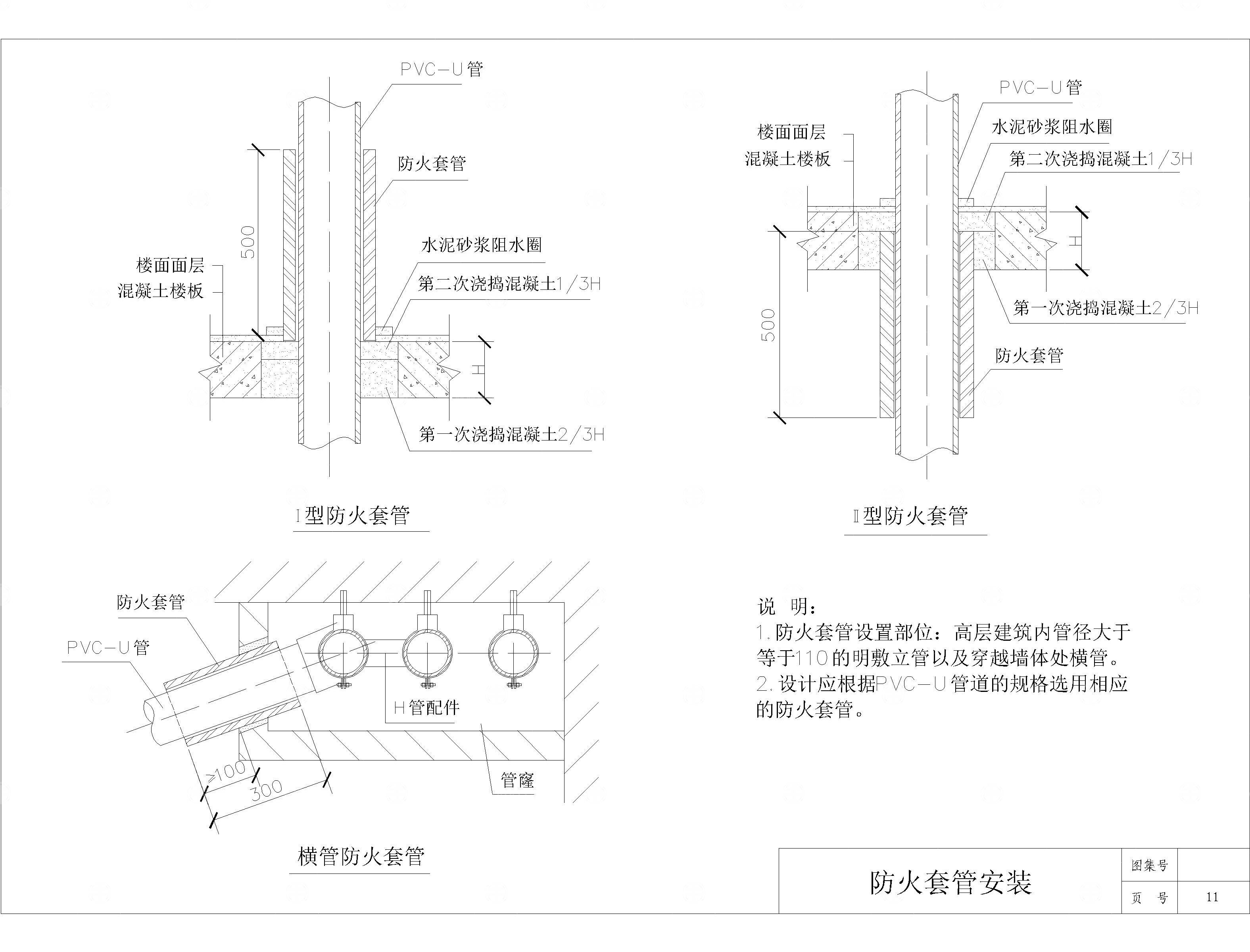 PVC排水CAD