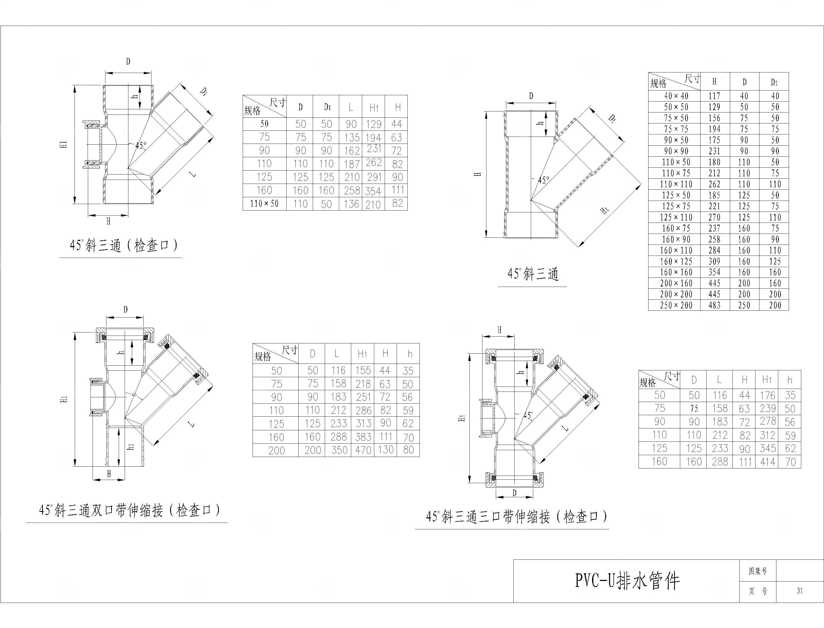PVC排管件CAD