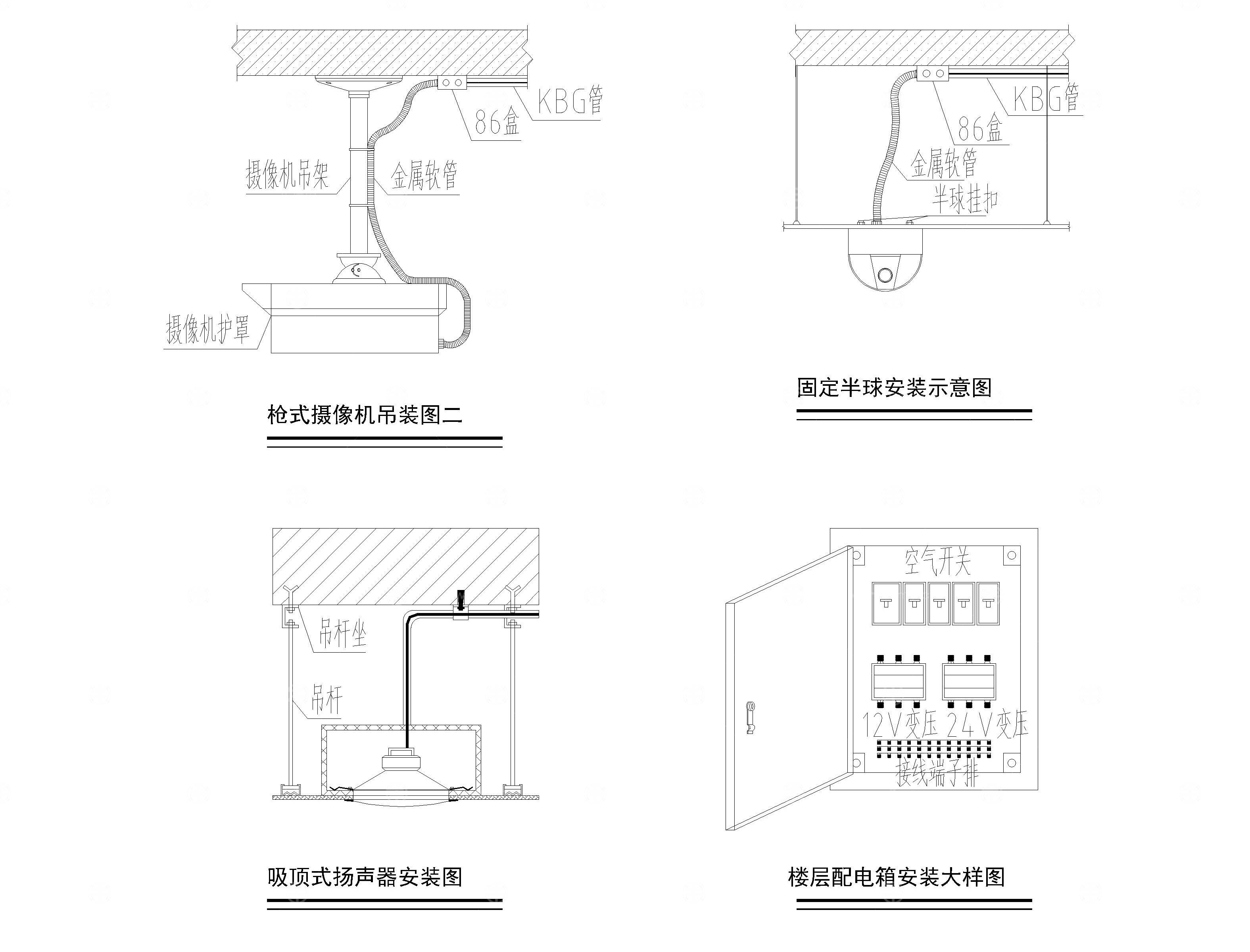 监控CAD大样图