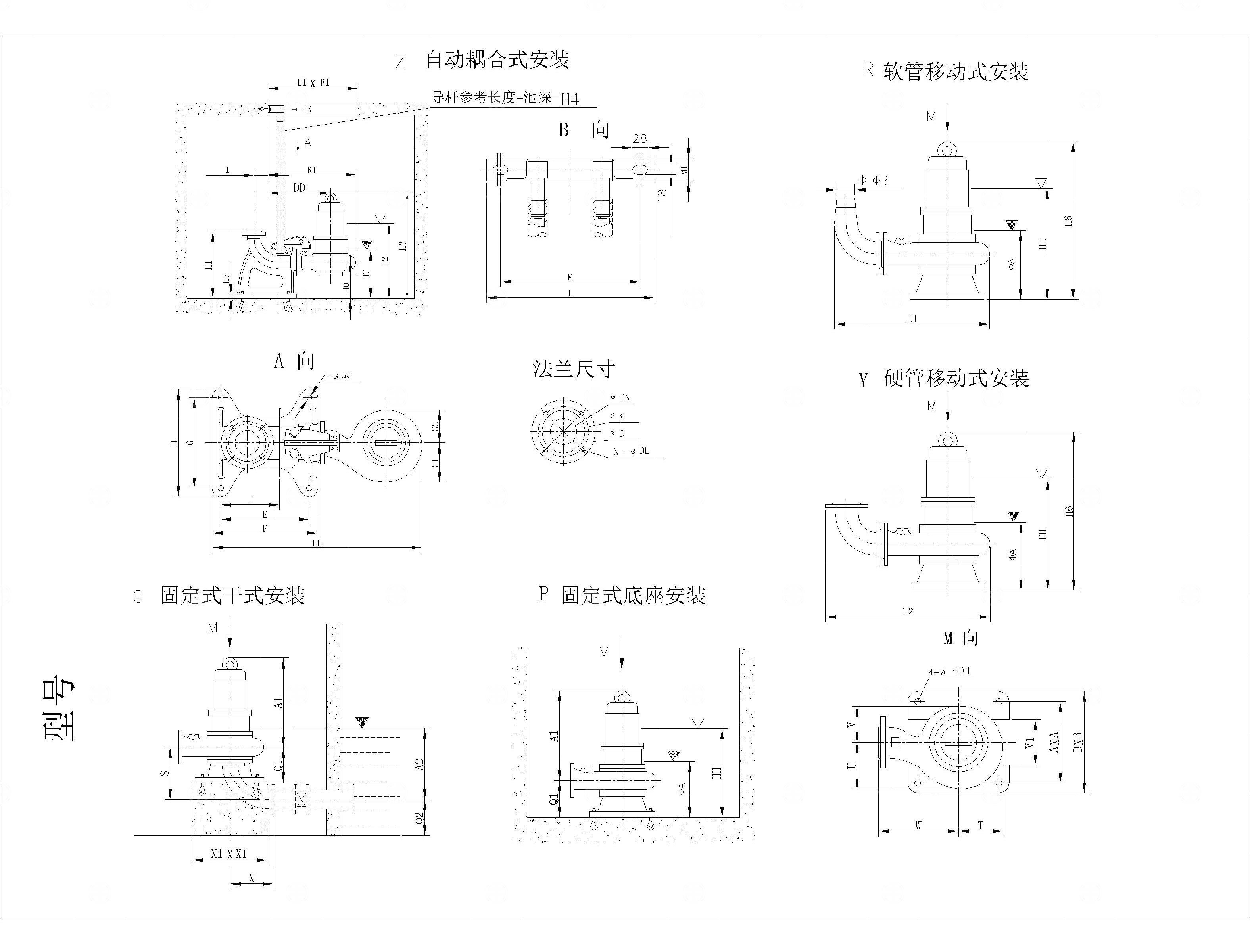 各种水泵cad