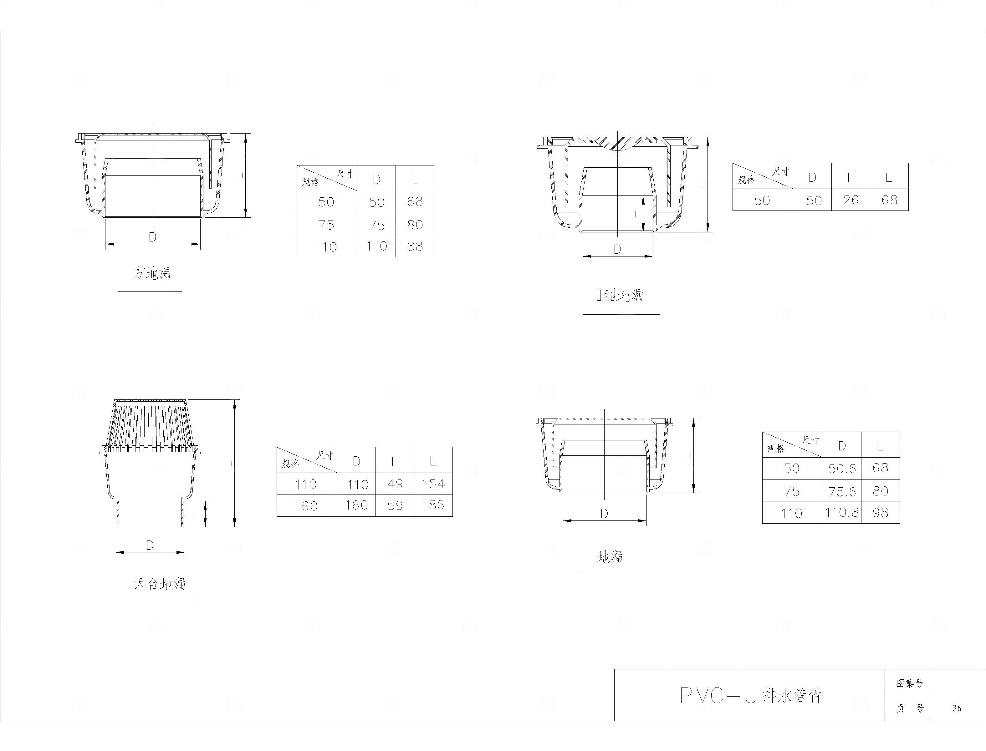 PVC排管件CAD