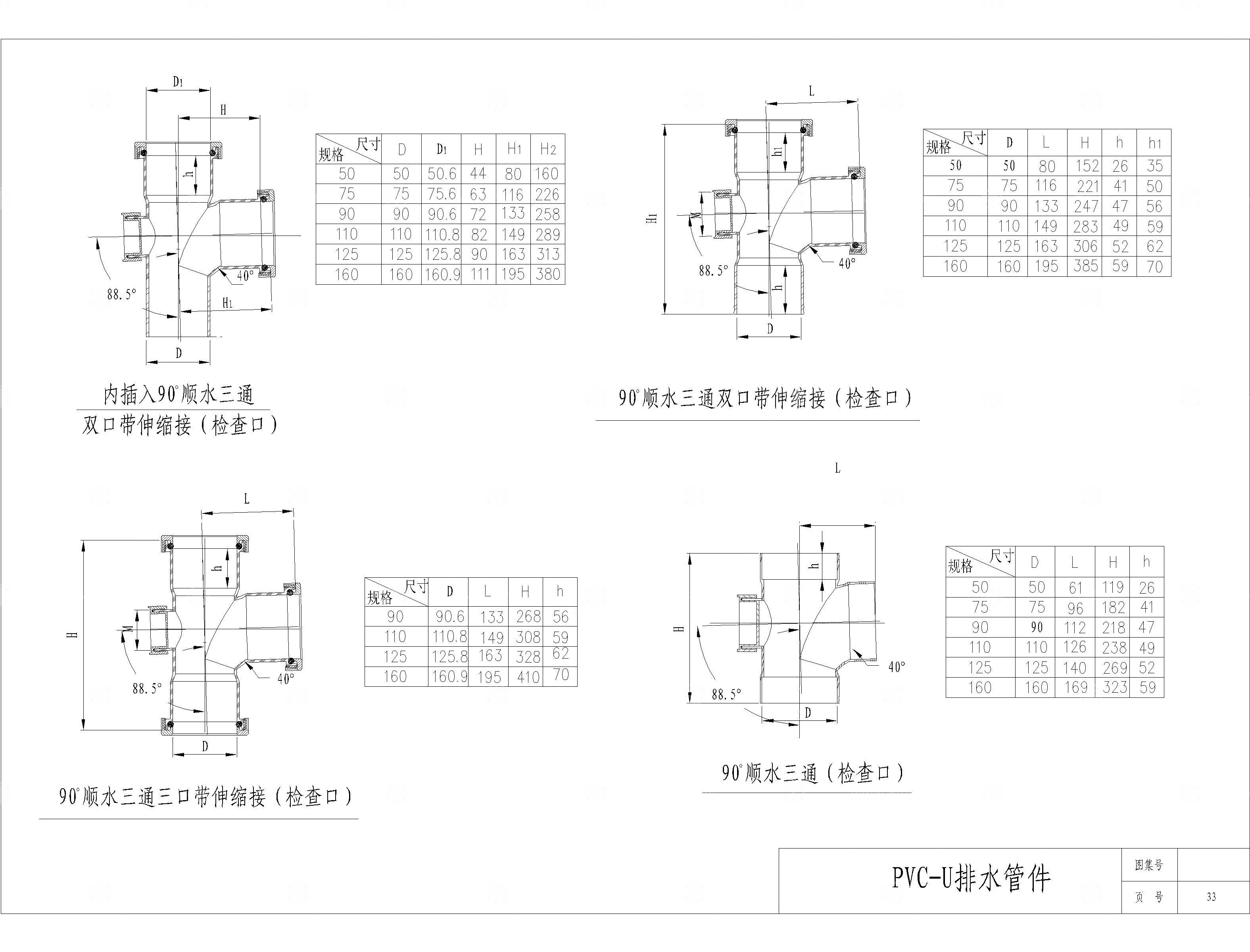 PVC排管件CAD