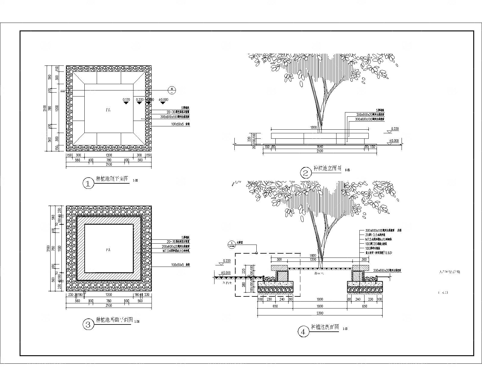 种植池树池花池CAD