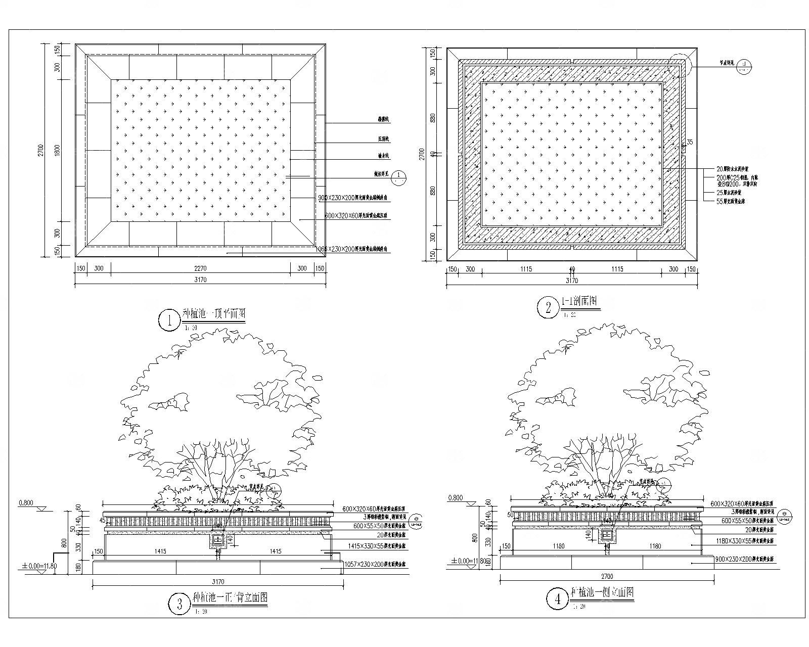 种植池树池花池CAD