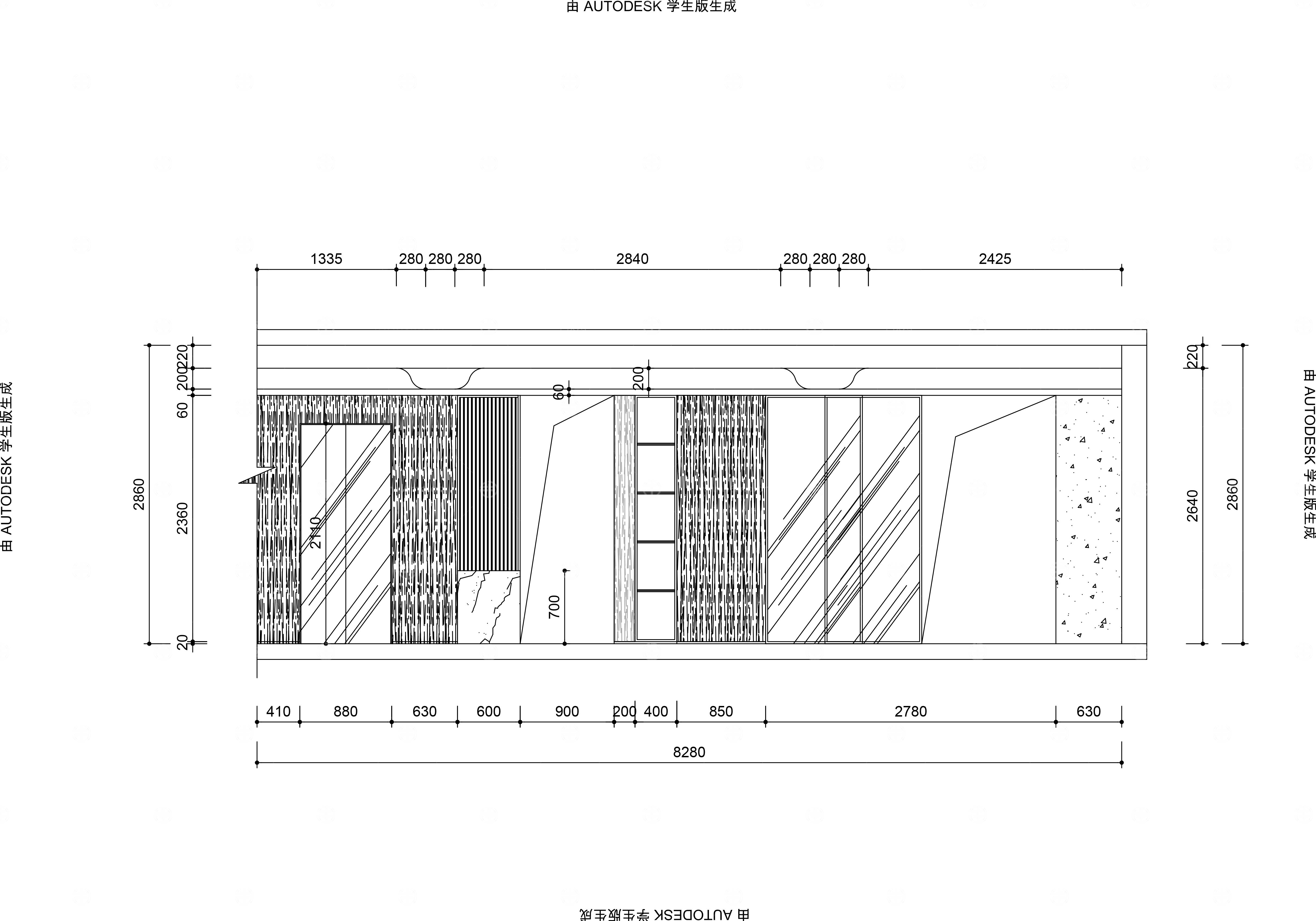 家装别墅平面方案与立面施工图设计