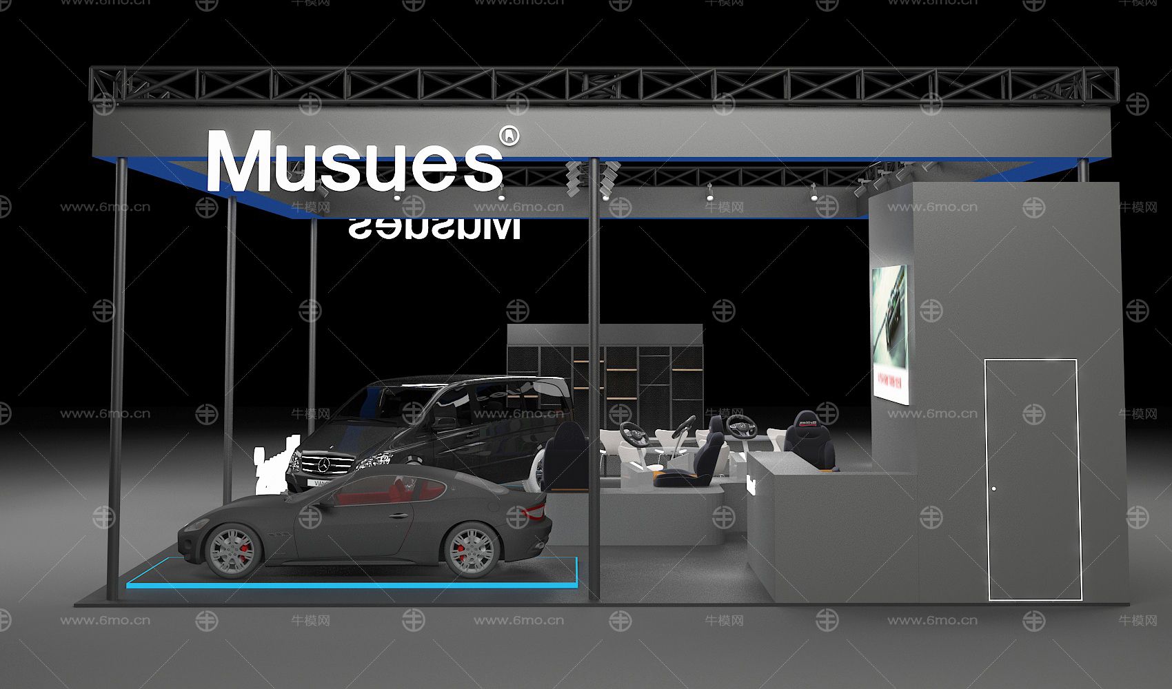 车展配件展展台-Musues_雨墨设计