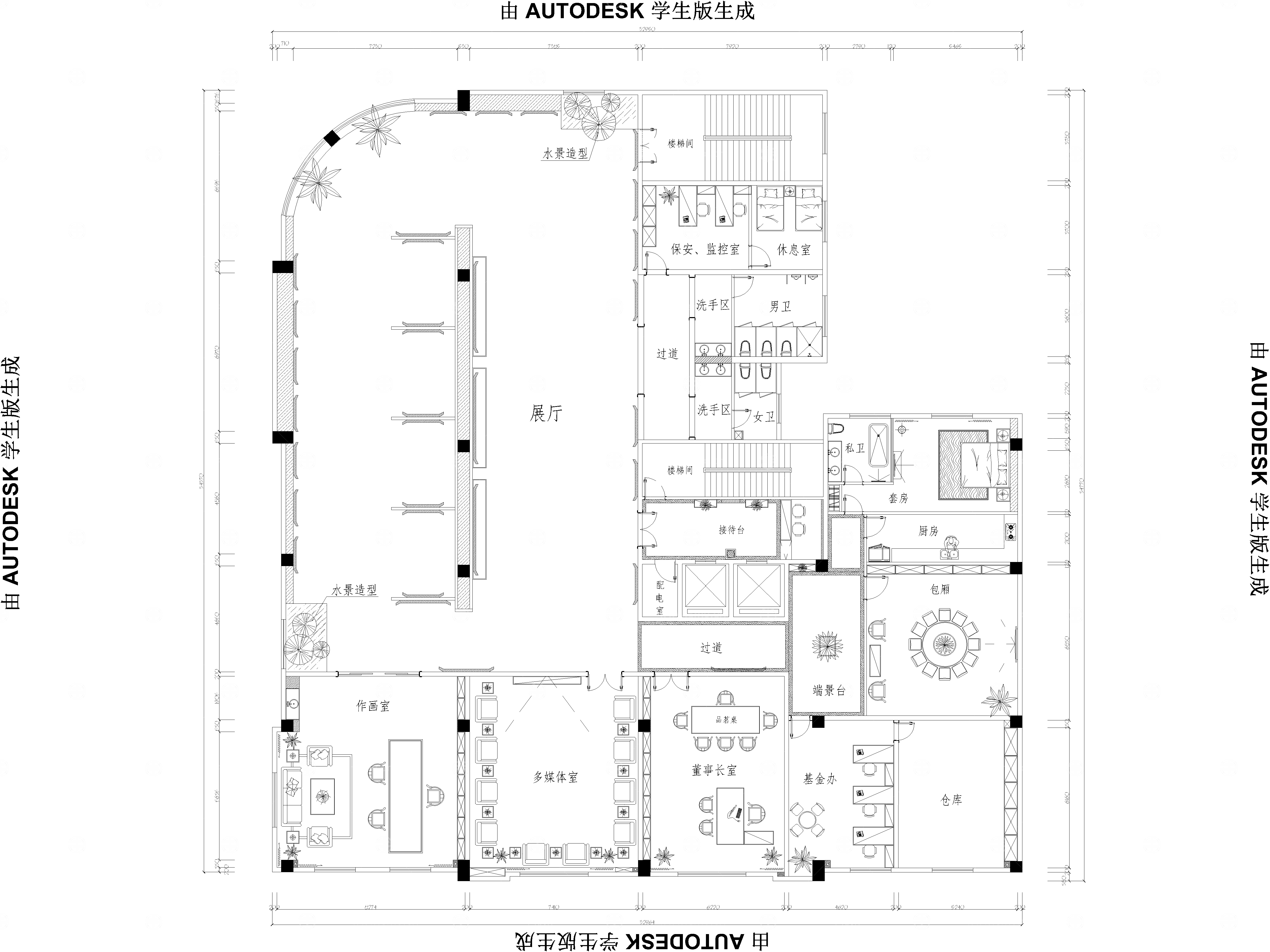 展厅展示平面布局