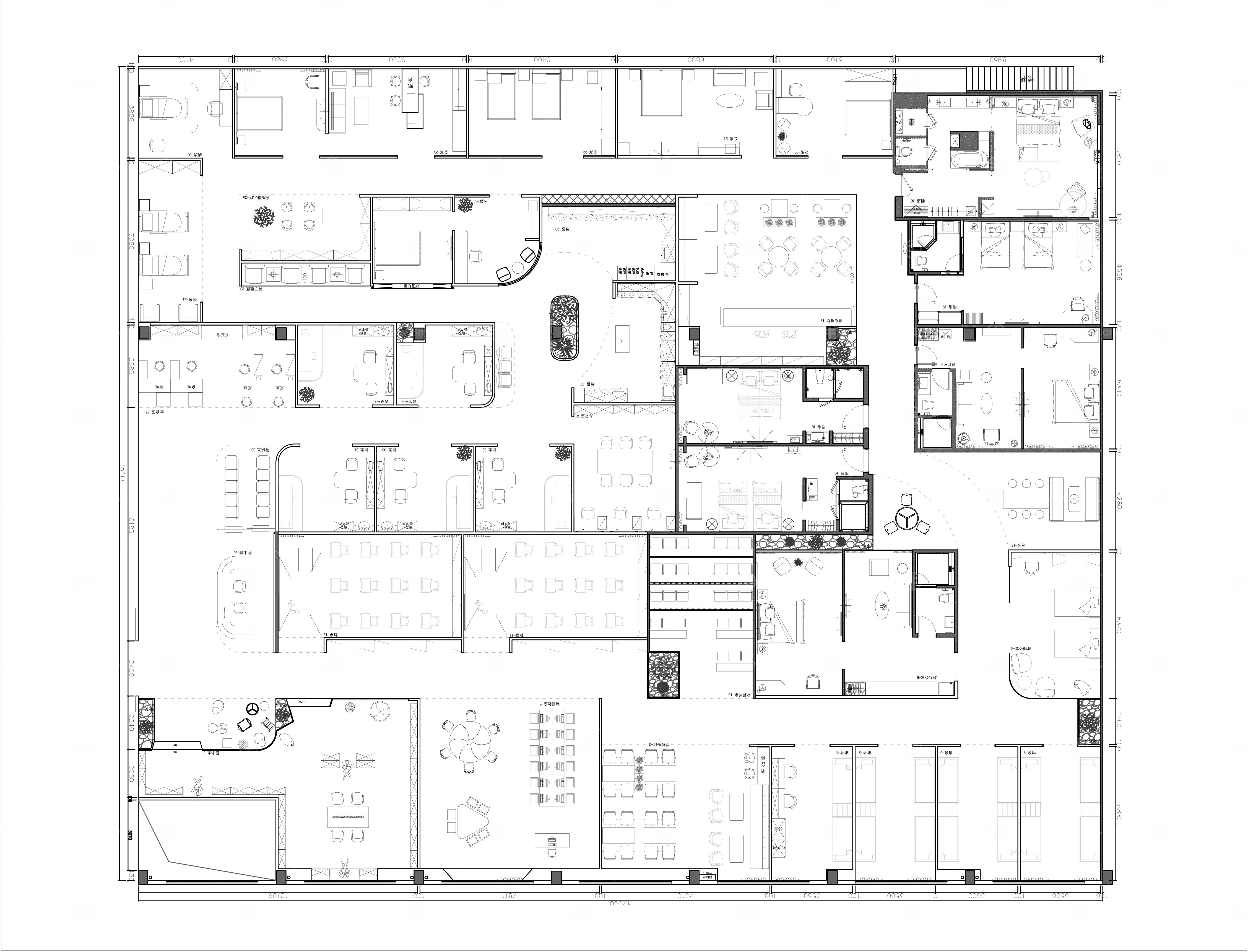 教学酒店医养展厅  家具展厅