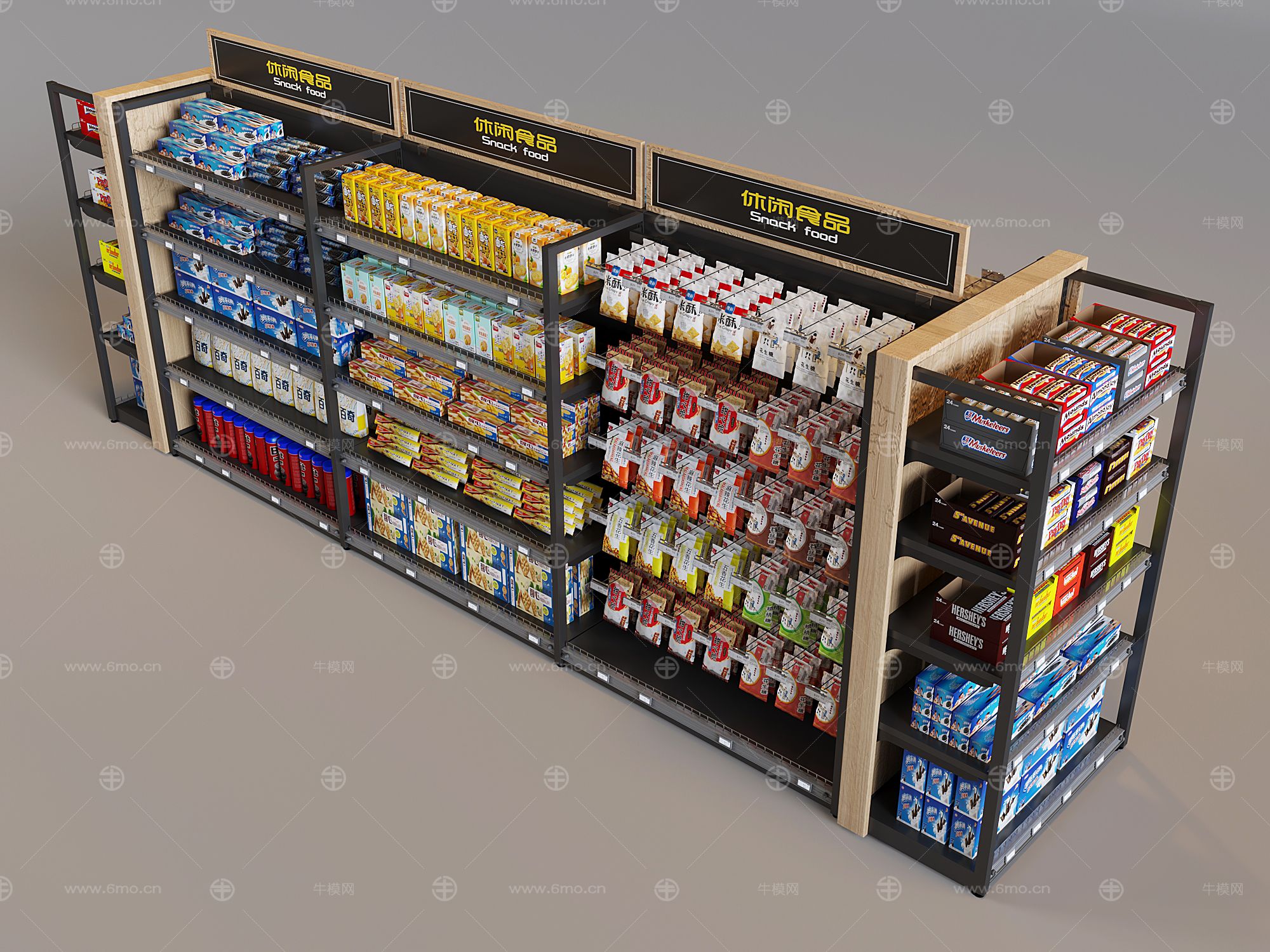 休闲食品展示货架 巧克力陈列架展柜