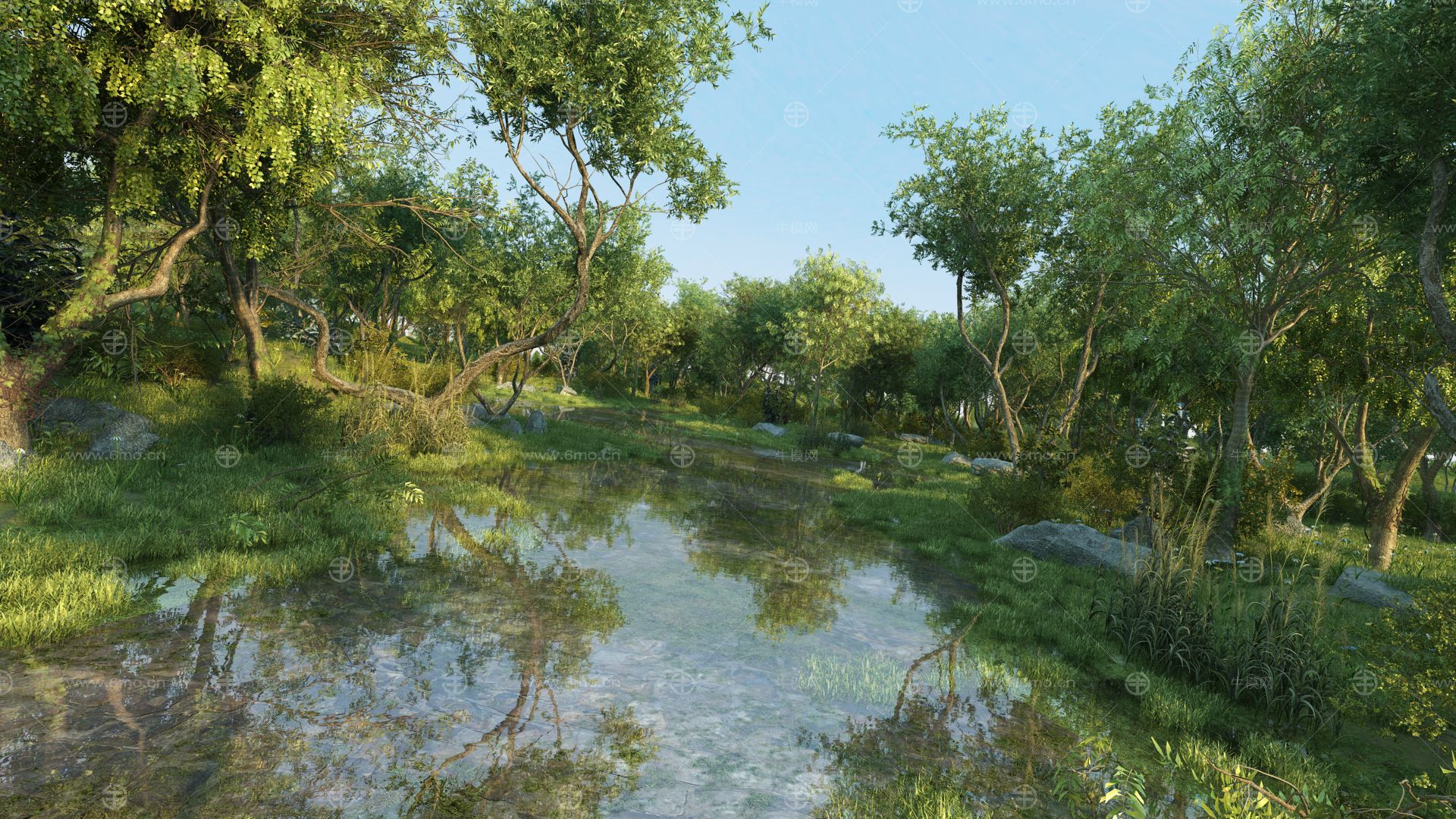 现代湿地公园景观