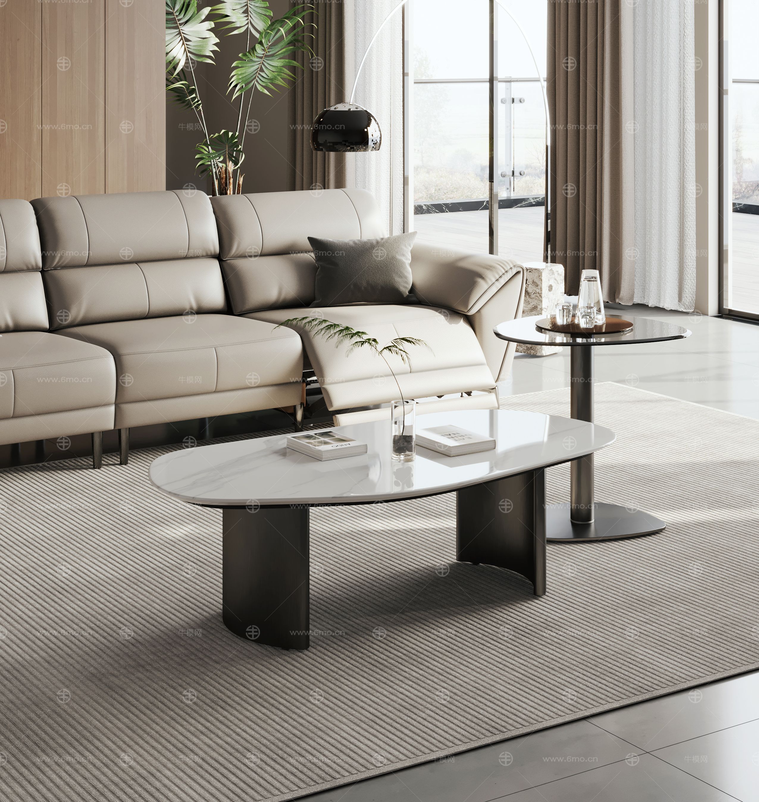 現(xiàn)代簡(jiǎn)約茶幾邊幾 意式極簡(jiǎn)茶幾邊幾 大理石茶幾