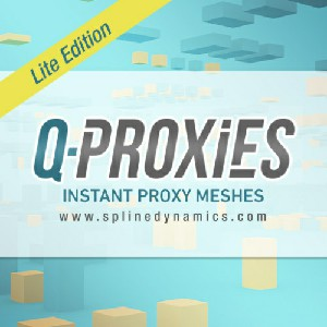 场景模型代理优化插件Q-Proxies v1.15 for 3ds Max 2015-2021