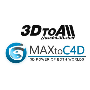 3DS MAX + C4D模型互导插件 MAXtoC4D v5.0 R15-R23