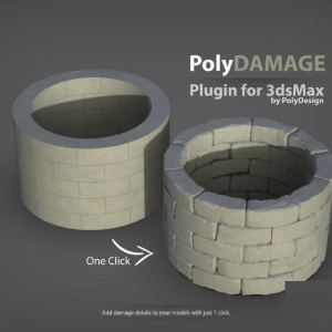 模型破损细节纹理雕刻插件 PolyDamage v1.52