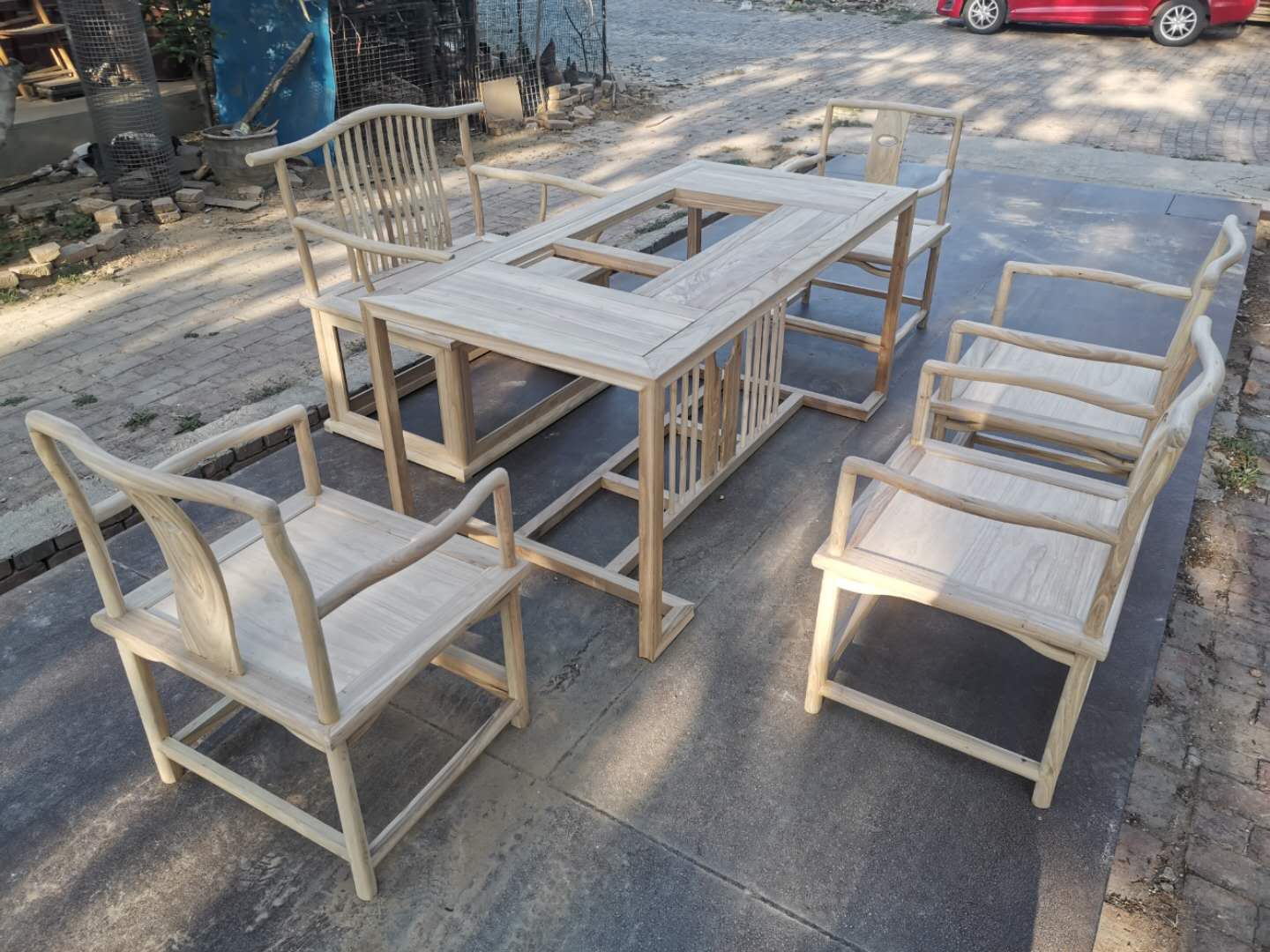 茶道桌椅6件套建模