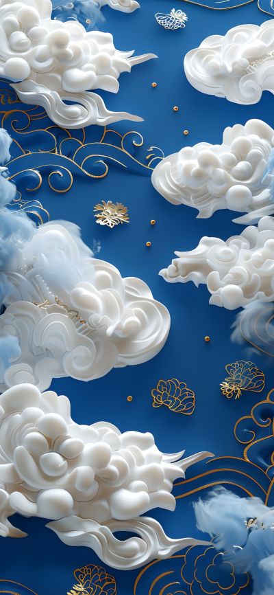 大美国风国潮元素中式美学壁画壁纸<b>背</b><b>景</b>