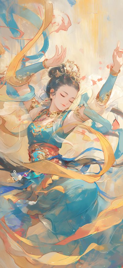 大美国风国潮元素中式美学壁画壁纸<b>背</b><b>景</b>