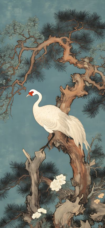大美国风国潮元素中式美学壁画壁纸<b>背</b><b>景</b>