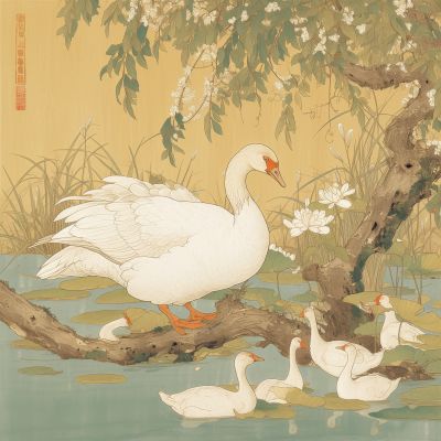 大美国风国潮元素中式美学壁画壁纸<b>背</b><b>景</b>