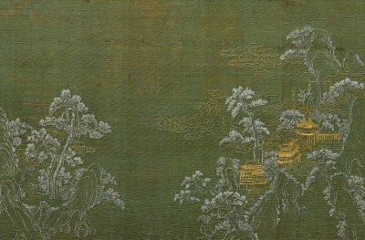 高清新中式亭台楼阁线条肌理<b>背</b><b>景</b><b>墙</b>壁画