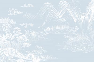 高清新中式亭台楼阁线条肌理<b>背</b><b>景</b><b>墙</b>壁画
