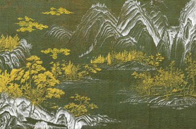 高清新中式亭台楼阁线条肌理<b>背</b><b>景</b><b>墙</b>壁画