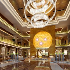 新中式酒店大厅下载