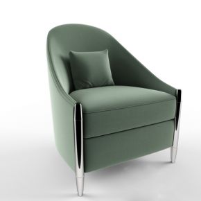 现代布艺单人沙发