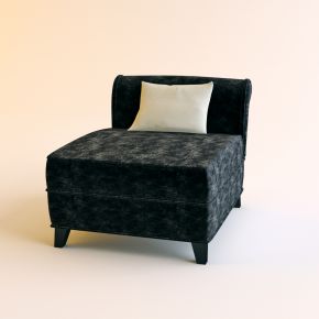 现代布艺单人沙发下载