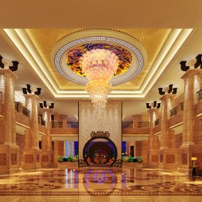 新中式酒店大厅下载