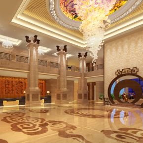  新中式酒店大厅下载