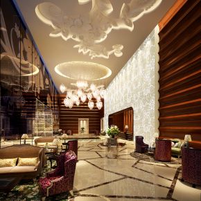 私人会所大厅休息区下载