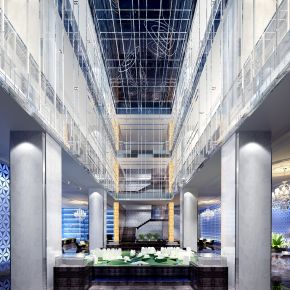 现代售楼处3D模型