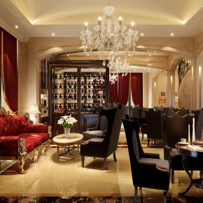 欧式售楼处会客区