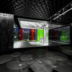 时尚风格售楼处3D模型