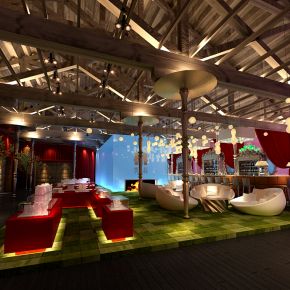 美式售楼处洽谈区