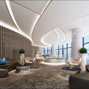 房产销售中心接待区/沙盘