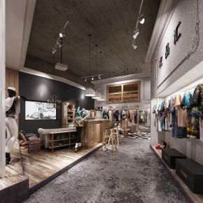 工业风服装专卖店