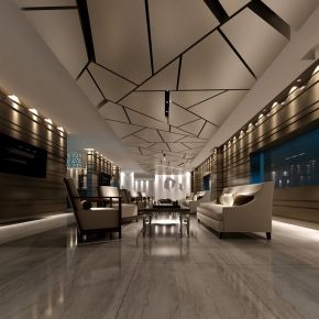 公司会客厅接待交谈区