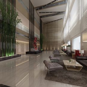 酒店大堂休息区