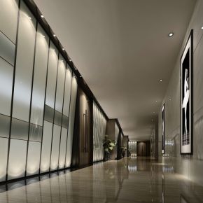 大厦办公区过道