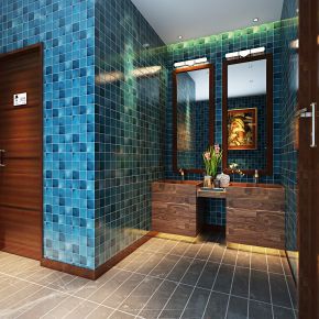 公共区域卫生间-洗手间