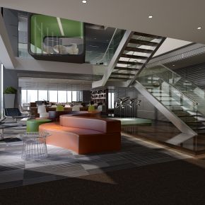 開敞辦公區(qū)和休息區(qū)