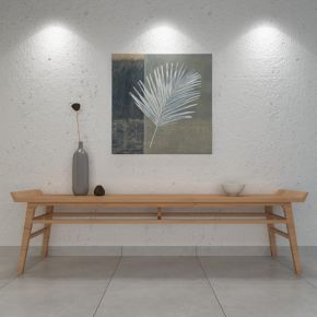 中式现代风格长案茶几组合