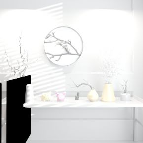 中式风格边柜组合