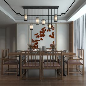 新中式风格茶桌椅餐桌椅