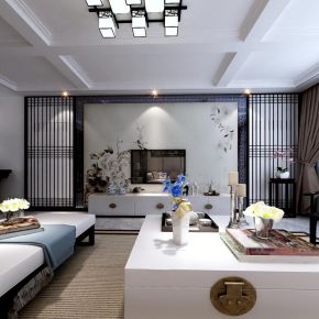 新中式客厅餐厅